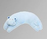 Angel Dear Curved Pillow, Blue Hippo