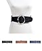 Oval Metal Buckle Elastic Belt