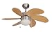 Hardware House H10-4852 Monterey 30-Inch Dual Mount Ceiling Fan, Beach Wood and Satin Nickel