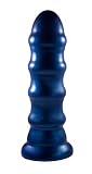 Doc Johnson Vinyl Vengence Ringed, Midnight Blue