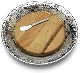 Wilton Armetale 821270 Mendocino Serving Tray with Cheese Board 14-in.