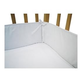American Baby Company 100% Cotton Percale Mini/Porta Crib Bumper, WhiteAmerican Baby Company 100% Cotton Percale Mini/Porta Crib Bumper