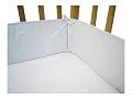 American Baby Company 100% Cotton Percale Mini/Porta Crib Bumper, White