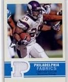 2009 Upper Deck Philadelphia Fabric #PFCT Chester Taylor - Minnesota Vikings (Piece of Authentic Jersey)(Football Cards)