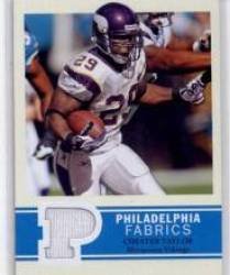 2009 Upper Deck Philadelphia Fabric #PFCT Chester Taylor - Minnesota Vikings (Piece of Authentic Jersey)(Football Cards)