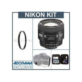 Nikon 85mm f/1.8D AF Nikkor Lens - Nikon U.S.A. Warranty - Accessory Bundle with Tiffen 62mm UV Filter, Lens Cap Leash, Professional Lens Cleaning Kit