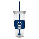 NFL Indianapolis Colts Lidded Cold Cup with Straw