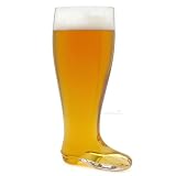 2 Liter Glass Beer Boot - Mouth Blown Das Boot