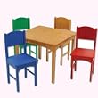 KidKraft Nantucket Table and 4 Chair Set -Primary