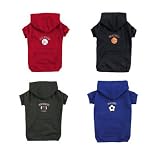 Zack & Zoey Polyster/Cotton Dog Sports Sweatshirt, X-Small, Soccer Ball, 8-Inch