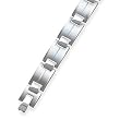 Titanium Square and Rectangle Alternating Link Bracelet
