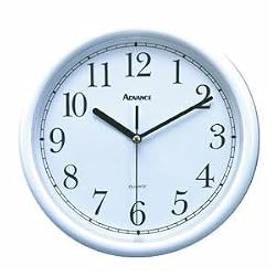 Advance Clock Co. 10" Wall Clock [White]