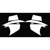 (2) Skoal Bandit Guy Facing Each Other Vinyl Die Cut Decal Sticker 