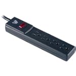 V7 SA0404B-8N6 4 Outlet 450 Joules Surge Protector (4 feet, Black)