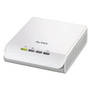 ZyXEL PLA400 200 Mbps Powerline HomePlug AV Desktop Fast Ethernet Adapter