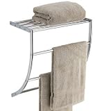 Curved Towel Bar with Shelf