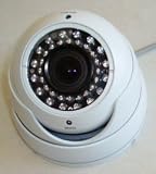 1/3 Sony Color CCD Indoor and Outdoor Vandal Proof Dome Camera, 3.5mm to 8mm Varifocal Lens, 540 TVL, with 36 LED (White), !!! MADE IN KOREA, NOT CHINA, WITH GENUINE JAPANESE CHIPSET !!!