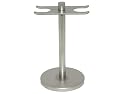 Dovo of Solingen Matt Chrome DE Razor and Shaving Brush Stand Large  Opening