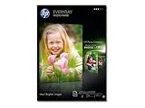 Hewlett Packard - HP Everyday Photo Paper - Papier photo brillant - A4 (210 x 297 mm) - 200 g m2 - 100 feuille(s) - pour Envy 11X; Officejet T65; Officejet Pro 11XX, K550, K850; Photosmart 6510, 75XX, Plus B209