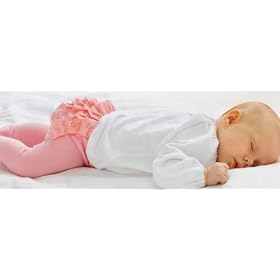 Max and Tilly Pale Pink Cotton Baby Tights with Frilly Bottom size 12-18 months