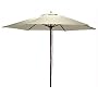 9' Outdoor Market Umbrella - Natural