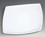 Outdoor Living : Melamine Square Plate 26cm White 4 PER PACK