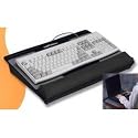Computer Lap Desk With Padded Wrist Rest (Black) (19" x 14.75" x 3.75")