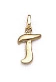 14K 'T' Pol Initial Pendant - GH10052
