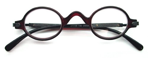 The Professor Vintage Style Reading Glasses, 1.25, Red
