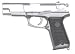 UHC Ruger P89 Silver HW Spring Airsoft Gun