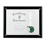 Award Plaque, Acrylic, Vert/Horiz,8-1/2x11,Black DAXN15908NT