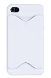 White Credit Card ID Case for Apple iPhone 4 (Fits AT&T & Verizon Models)