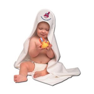 Cleveland Indians Baseball Infant Baby Hooded Bath Towel