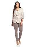 Calvin Klein Women's Peaked Lapel Jacket, Latte, 18W