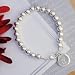 Personalized Silver Bead Bracelet