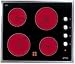 Smeg SE640CXM Ceramic Hob Stainless Trim Image