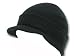 New Blank Cuff Beanie Visor (Comes In Many Different Colors), Black