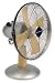 Kitchen & Housewares : 30 cm Chrome and Beech Wood Desk Fan