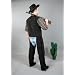 56/58 Cowboy-�berhosen, schwarz