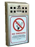 Harcostar New Heavy Duty Stainless Steel Outdoor Ashtray inc. A4 Display Panel