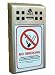 Outdoor Living : New Heavy Duty Stainless Steel Outdoor Ashtray inc. A4 Display Panel