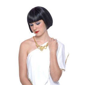Damen-Perücke Cleopatra, schwarz