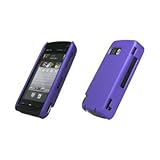 Purple Rubberized Snap Slide On Back Cover Case Cell Phone Protector for No ....