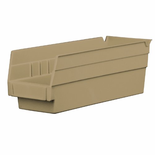 Akro-Mils 30120 RECYSS 12-Inch by 4-Inch by 4-Inch EarthSaver Recycled Plastic Nesting Shelf Bin, Sandstone, 24-Case On Sale