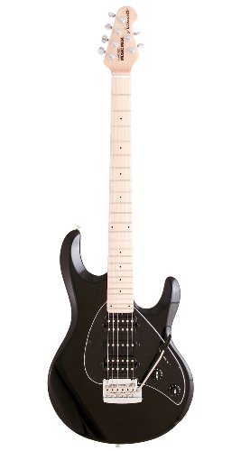 Ernie Ball Music Man Silhouette Tremolo Electric Guitar, Black
