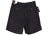IZOD Men's Microfiber Double Pleat Golf Short, Midnight, 34 Waist