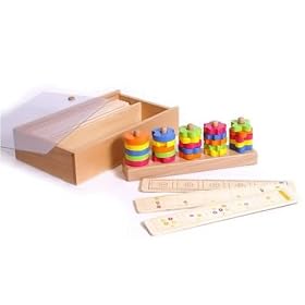 Wooden Colour and Shape Game in a Wooden Box