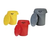 Rubbermaid Commercial Brute HDPE Waste Lid, Round, for 2632 Brute Containers, 22-1/4