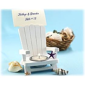 Adirondack Chair Tealight and Place Card Holder (Set of 4) by Kate Aspen