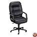 2090 Pillow-Soft Executive High-Back Swivel/Tilt Chair, Black Fabric/Black Base